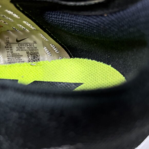 Nike Air Zoom Tempo Next% Flyknit Running Shoes - Men's Size 12 - White Black - Picture 10 of 10